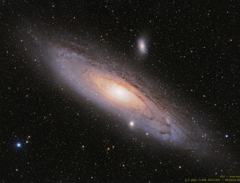 2024/01 M31 - Andromedagalaxie M31 - Die Andromedagalaxie ist mit einer Entfernung von ca. 2,5 Millionen Lichtjahre in relativer Nähe zur Milchstraße und zählt zur lokalen Gruppe. Omegon...
